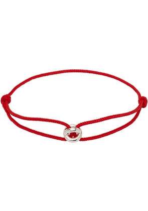 Le Gramme Red 'Le 1g' Entrelacs Cord Bracelet