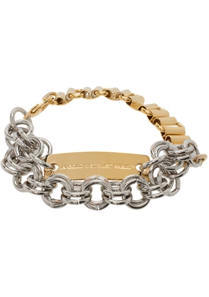 IN GOLD WE TRUST PARIS Gold & Silver Multi Chains Bracelet