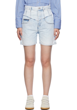 Isabel Marant Blue Oreta Denim Shorts