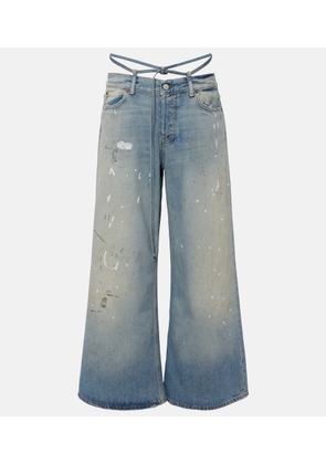 Acne Studios Trafalgar faded low-rise flared jeans