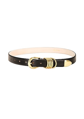 DEHANCHE Hollyhock Belt in Black & Gold - Black. Size XL (also in ).