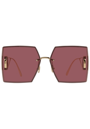 Dior Burgundy Square Ladies Sunglasses 30MONTAIGNE S7U B0D0 64