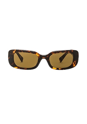 Miu Miu Rectangular Sunglasses in Brown - Brown. Size all.