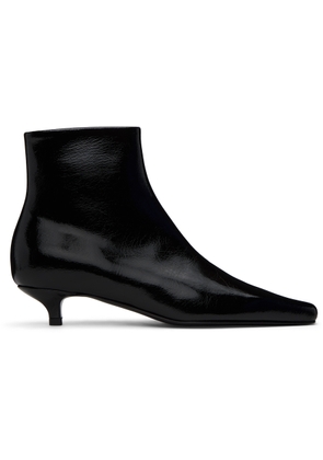 TOTEME Black 'The Slim' Ankle Boots