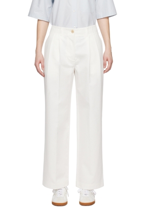 TOTEME White Relaxed Trousers