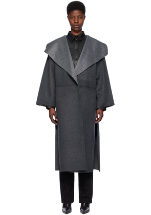 TOTEME Gray Two-Tone Coat