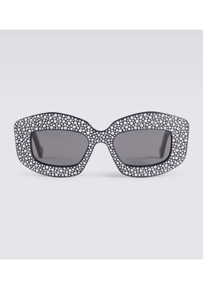 Loewe Crystal-embellished round sunglasses