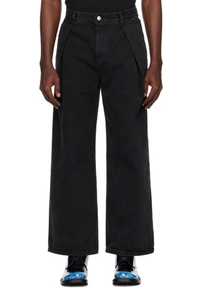 ADER error Black Significant Pleated Jeans