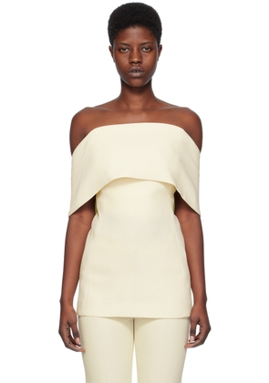 TOTEME Off-White Off-The-Shoulder Top