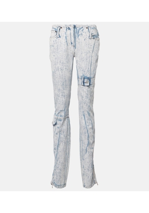 Acne Studios Printed low-rise slim jeans