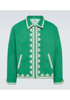 Bode Ripple embroidered cotton jacket