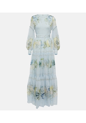 Erdem Alvern floral silk voile gown