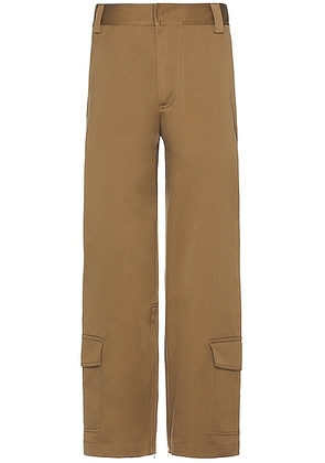 Bottega Veneta Cotton Gabardine Trouser in Dark Sand - Brown. Size 48 (also in 50).