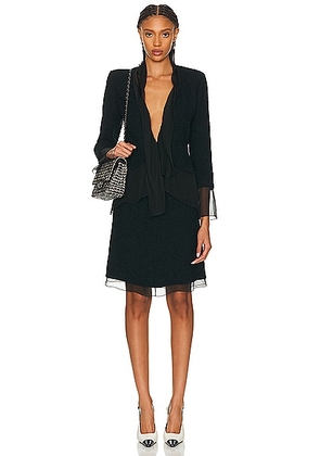 chanel Chanel Midi Dress in Black - Black. Size 38 (also in ).