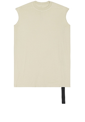 DRKSHDW by Rick Owens Tarp T in Pearl - White. Size M (also in L, XL/1X).