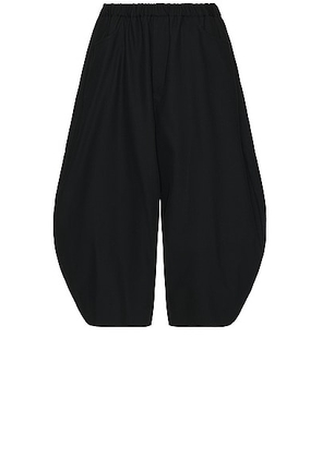 COMME des GARCONS BLACK Gabardine Trouser in Black - Black. Size XL/1X (also in L, M).