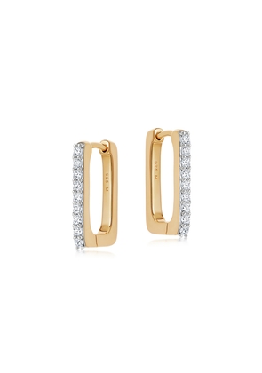 Missoma Pave Ovate Crystal-embellished Earrings - Gold