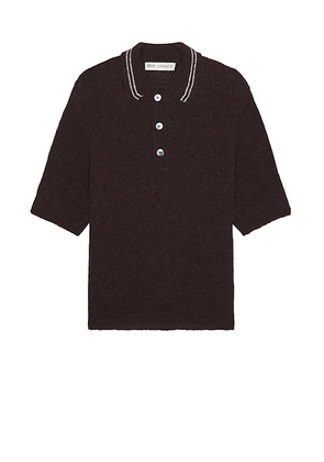Our Legacy Traditional Polo in Euro Eggplant Fuzzy Alpaca - Purple. Size 46 (also in 48, 50, 52).