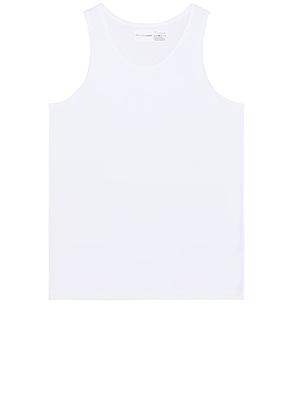 COMME des GARCONS SHIRT FOREVER Ribbed Tank in White - White. Size L (also in M, S).