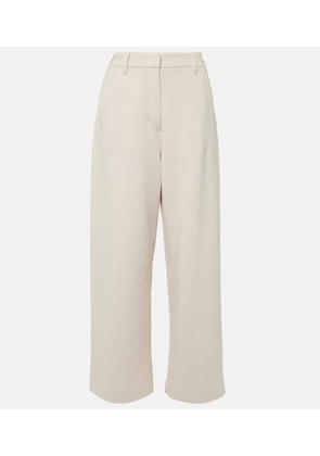'S Max Mara Cupola cotton-blend jersey wide-leg pants
