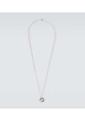 Gucci Interlocking G sterling silver necklace