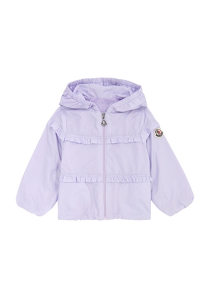 Moncler Kids Hiti Ruffled Shell Jacket (12 months-3 Years) - Purple - 2A (2 Years)