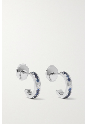 Piaget - Possession 18-karat White Gold, Sapphire And Diamond Hoop Earrings - One size
