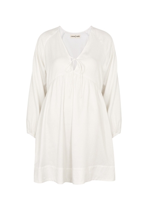 Casa Raki Barbi Woven Mini Dress - White - L (UK14 / L)