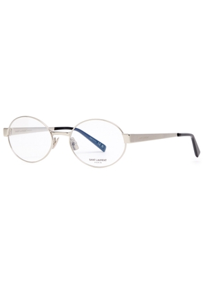 Saint Laurent Round-frame Optical Glasses - Silver