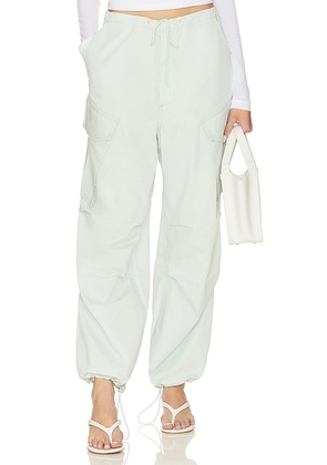 AGOLDE Ginerva Cargo Pant in Mint. Size M, S.
