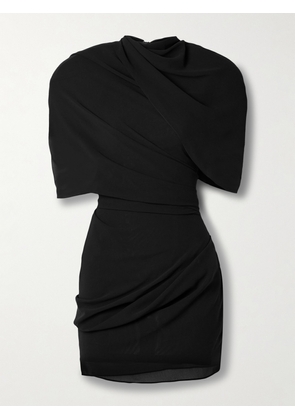 Jacquemus - Castagna Gathered Draped Crepe Mini Dress - Black - FR34,FR36,FR38,FR40,FR42,FR44
