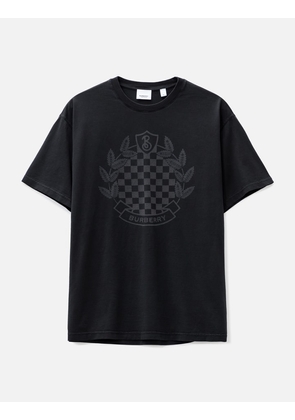 Chequered Crest Cotton T-shirt