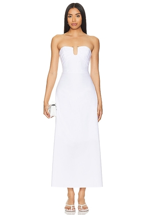 Bardot x REVOLVE Lora Maxi Dress in White. Size 10, 2, 4, 6, 8.