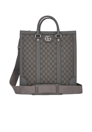 FWRD Renew Gucci GG Supreme Ophidia Tote Bag in Grey.
