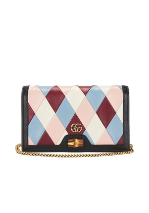 FWRD Renew Gucci Love Light Wallet On Chain Bag in Wine,Pink.