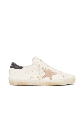 Golden Goose Super Star Nappa Suede Star in White. Size 42.
