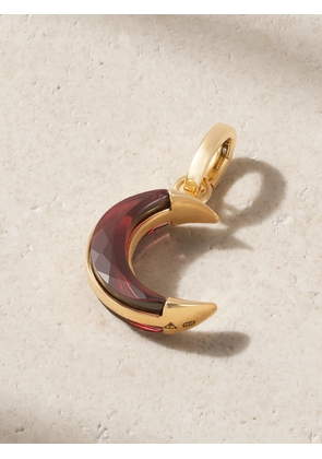 Foundrae - Crescent Karma 18-karat Gold Garnet Pendant - One size