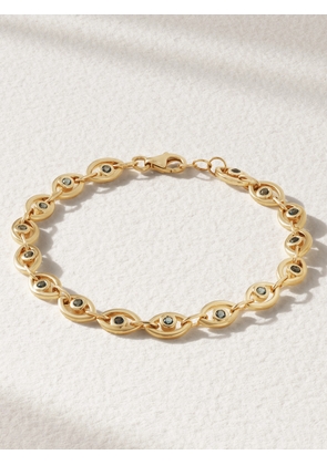 Melissa Joy Manning - 14-karat Gold Topaz Tennis Bracelet - One size