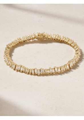 Suzanne Kalan - 18-karat Gold Diamond Tennis Bracelet - One size