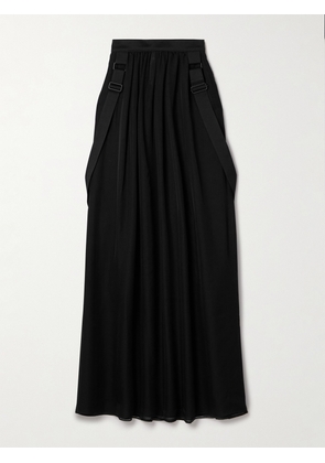 Max Mara - Jedy Embellished Silk-chiffon Maxi Skirt - Black - UK 4,UK 6,UK 8,UK 10,UK 12,UK 14,UK 16,UK 18