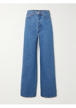 ST. AGNI - + Net Sustain High-rise Wide-leg Organic Jeans - Blue - 24,25,26,27,28,29,30