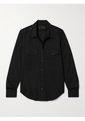 Nili Lotan - Jora Cotton-voile Shirt - Black - x small,small,medium,large,x large