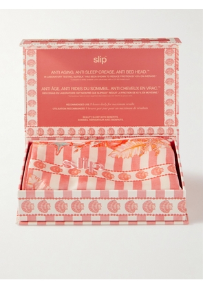 Slip - Meribella Limited Edition Printed Slipsilk™ Queen Pillowcase - Orange - One size