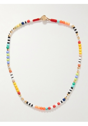 Roxanne Assoulin - Island Time Gold-tone, Enamel And Cord Necklace - Multi - One size