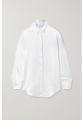Michael Lo Sordo - Boy Silk-satin Shirt - White - UK 4,UK 6,UK 8,UK 10,UK 12