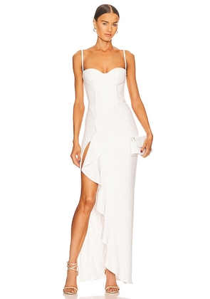 Katie May Eros Gown in White. Size M, XS.
