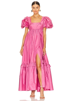 LoveShackFancy Doutzen Dress in Rose. Size 4.