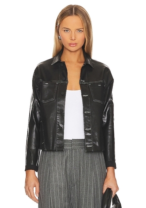 L'AGENCE Janelle Slim Jacket in Black. Size XS.