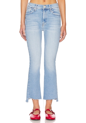 MOTHER Petite Lil' Insider Crop Step Fray in Blue. Size 29P, 30P, 32P.