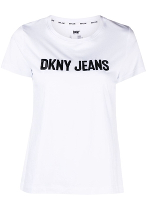DKNY embossed-logo short-sleeve T-shirt - White